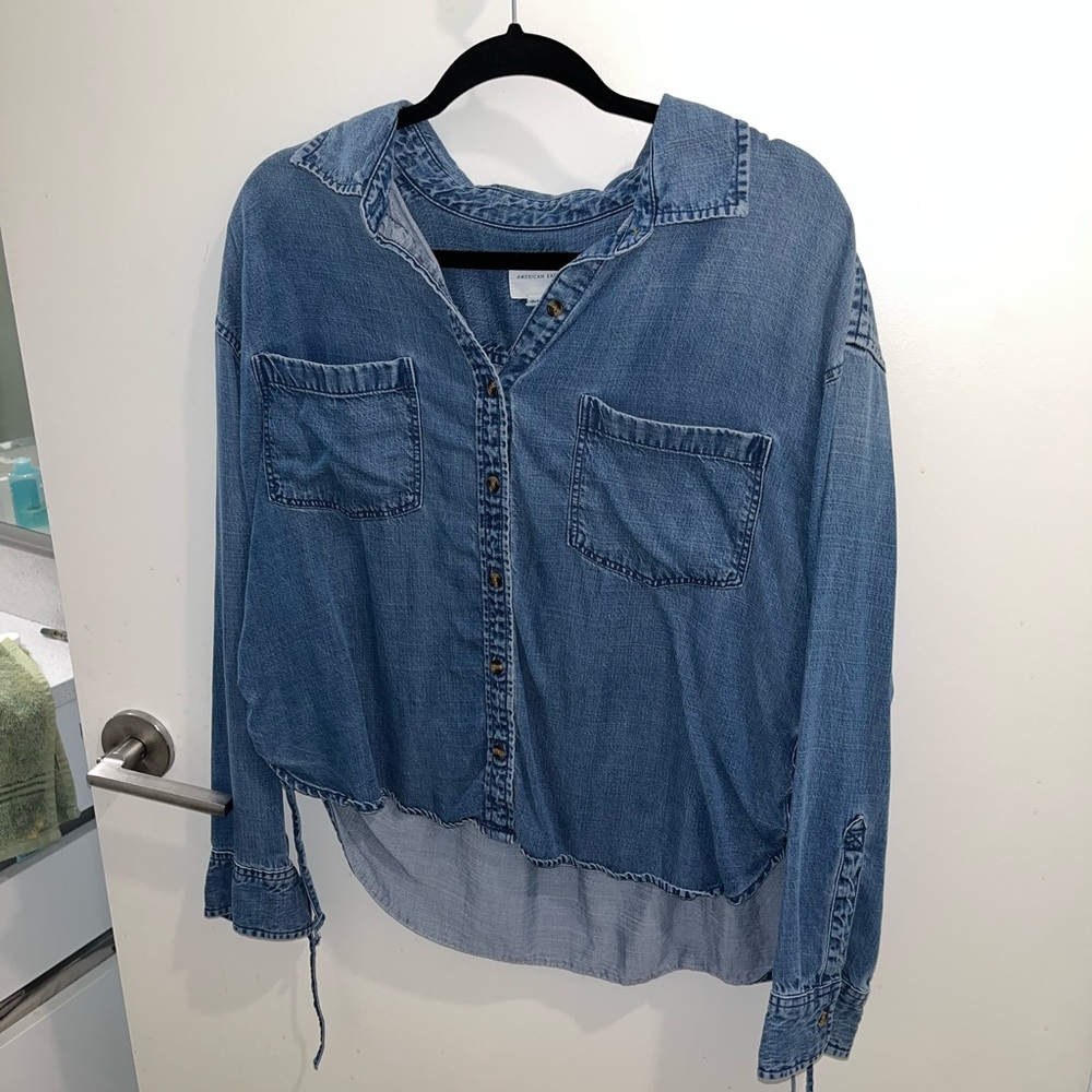 American Eagle Denim Top XL